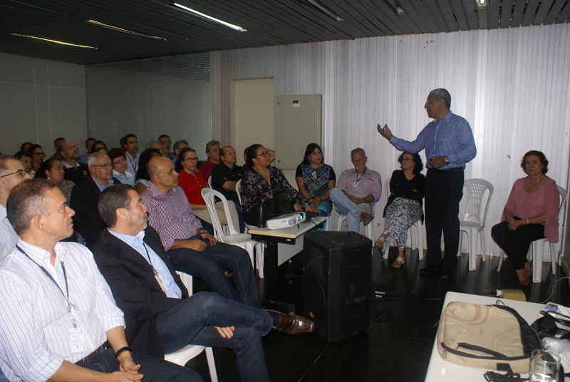 Servidores participam do seminário do projeto QVO, realizado no dia 11 de agosto, no prédio-sede da Sefaz.